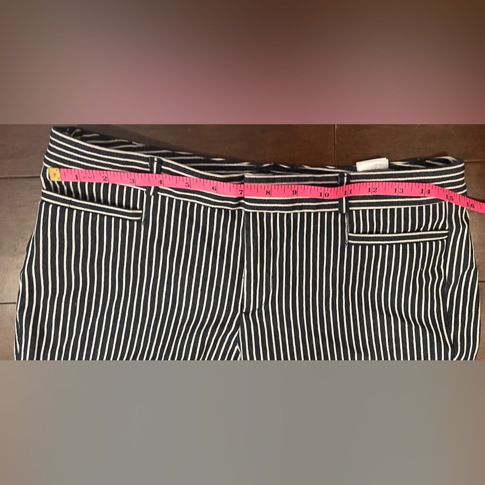 Banana republic Sloan Blue and White Striped Pants 6 - Picture 3 of 9
